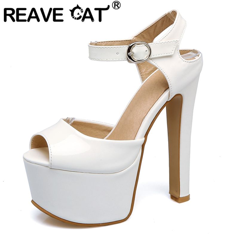 Leopard Print Heels - REAVE CAT Mode Frauen Sandalen Peep