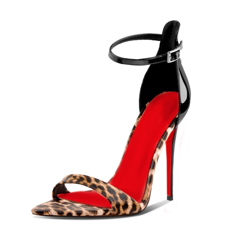 Leopard Print Heels - Maßgeschneiderte Damen-High-Heels mit Leopardenmuster und spitzer