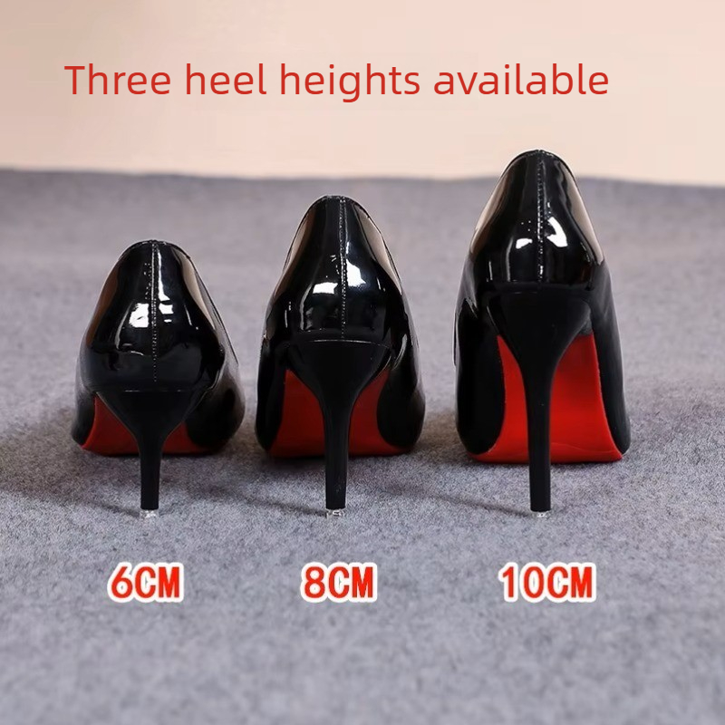Patent Leather Pump - Sexy Spitze Lackleder High Heels Elegante