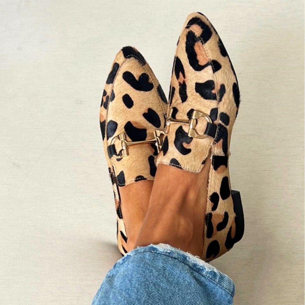Leopard Print Heels - Große Größen 40-43 Leopardenmuster Damenschuhe, Frühjahr