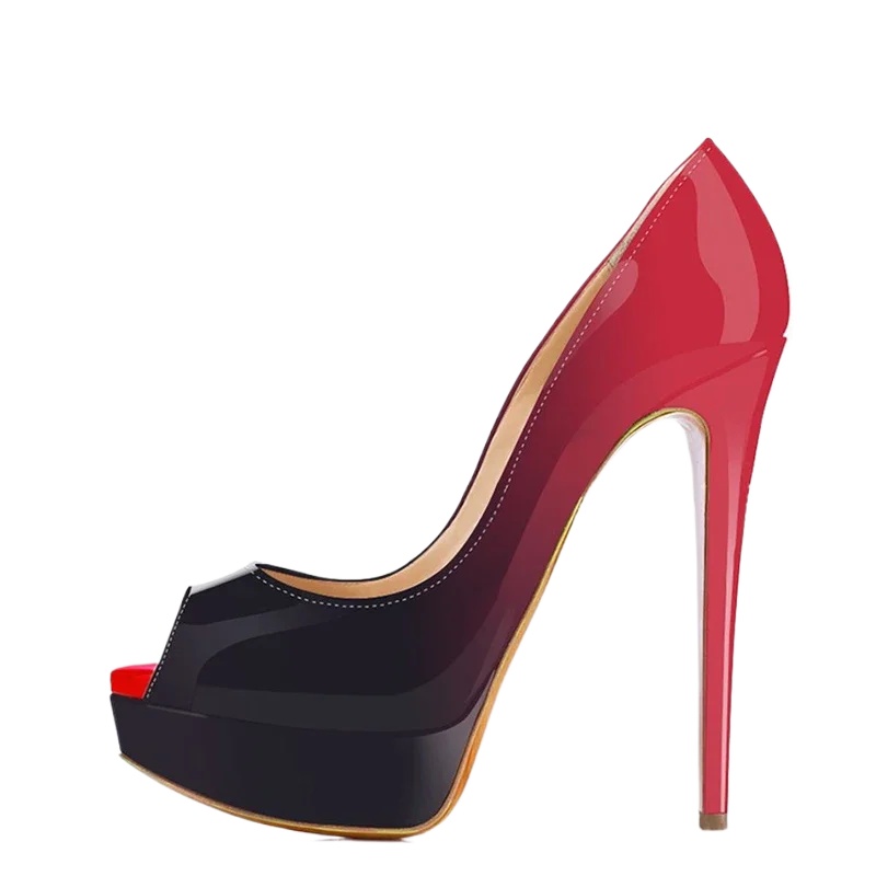 Patent Leather Pump - Frauen Stilettos Sexy Pumps 14 cm