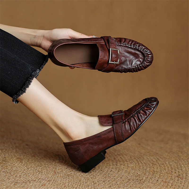 Slingback Pumps Women - Neue Herbst Echt leder Frauen Pumps