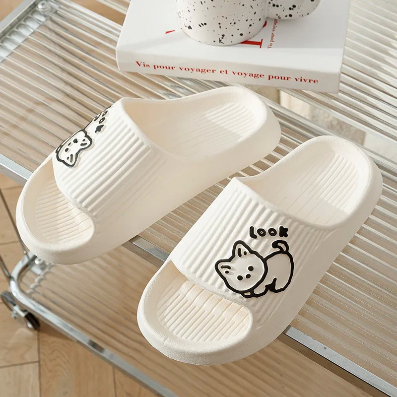 Women Shoes Waterproof - Sommer Kawaii Katzen Hausschuhe Frauen Ultra