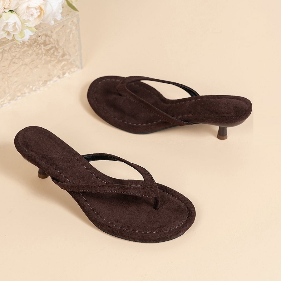 Women Shoes Formal - Neue Damen-Sandalen aus Kunstwildleder mit dünnem