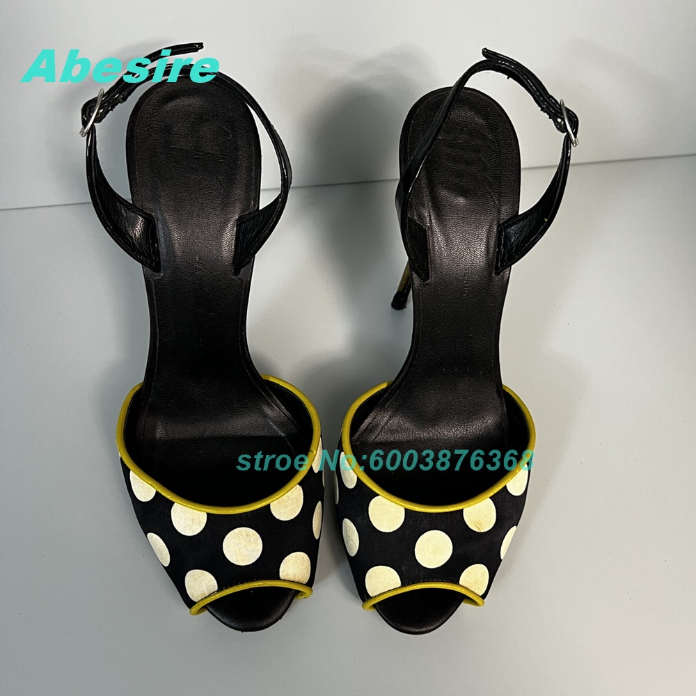 Polka Dot Patchwork Zweifarbig – Women'S Shoes Y2K Bewertung und Preis
