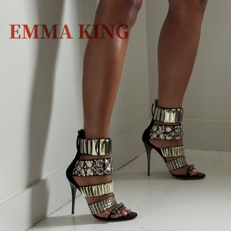 Schwarz verzierte Knöchelrieme – Women Shoes Formal Bewertung und Preis