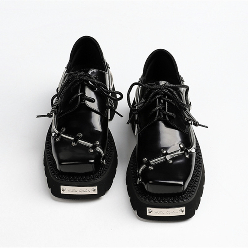 Luxus Metall Kette Dekoration  – Women'S Shoes Loafers Black Bewertung und Preis