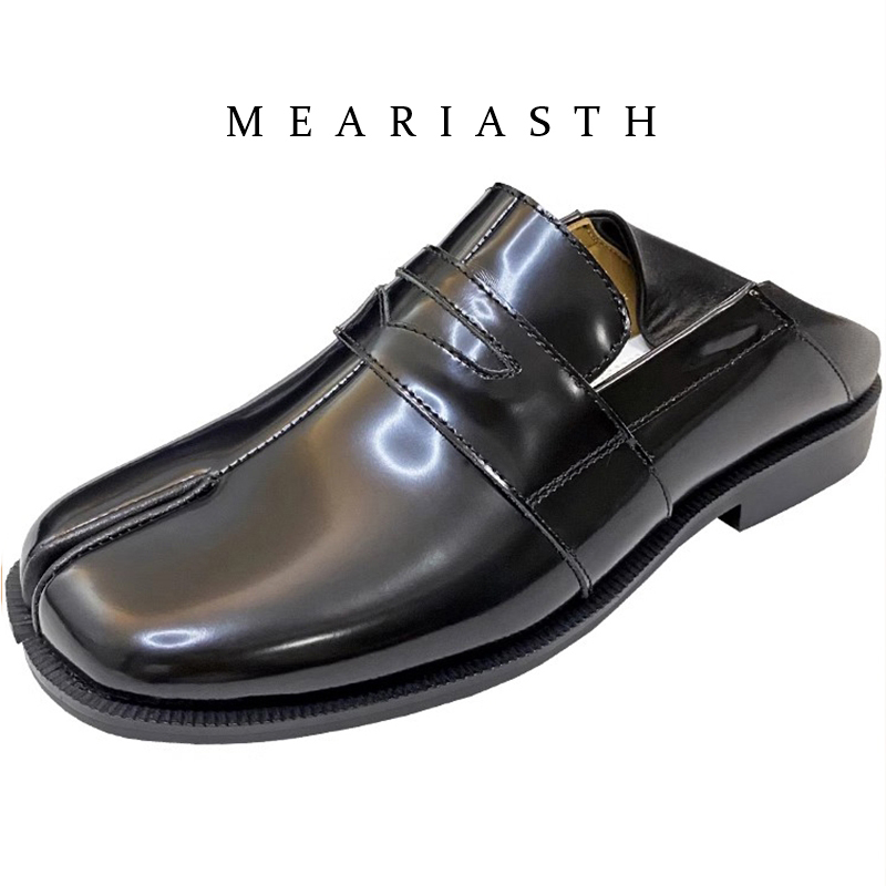 Schwarze Tabi-Schuhe mit getei – Women'S Shoes Loafers Black Bewertung und Preis