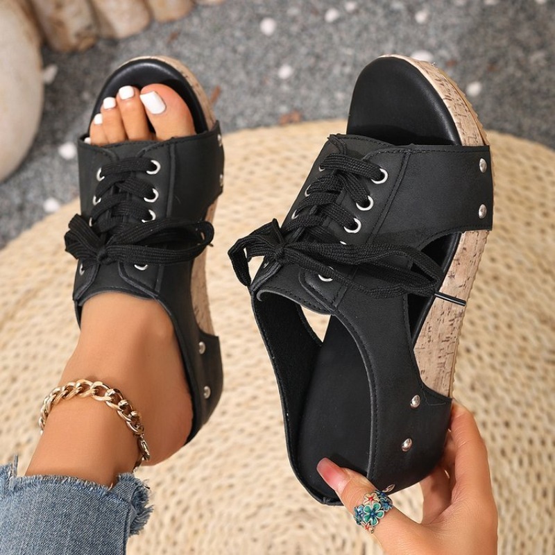 Damen-Sandalen mit Keilabsatz, – Cork Wedge Sandal Bewertung und Preis