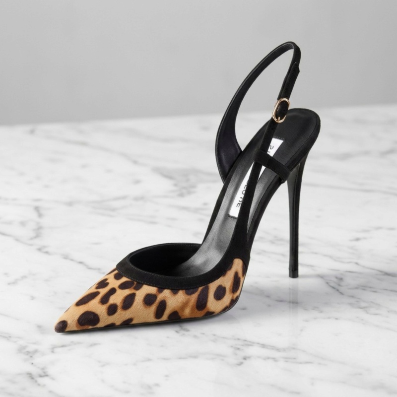 Yuejinlong # YJ26-802, Schwarz – Leopard Print Heels Bewertung und Preis