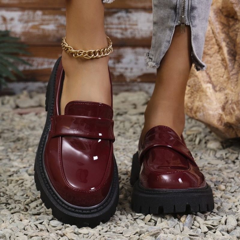 Patent Leder Med Heel Loafers  – Patent Leather Pump Bewertung und Preis