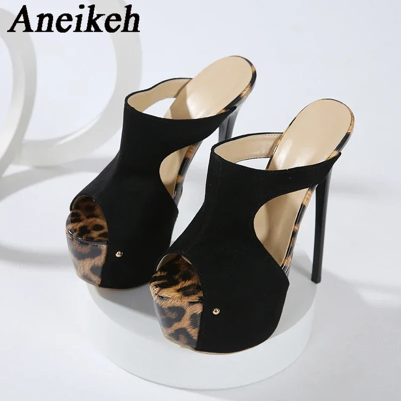 Aneikeh Sommer Extreme Plattfo – Leopard Print Heels Bewertung und Preis